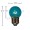 7 watt G12.5 Transparent Aqua