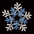BLUE CENTER SNOWFLAKE - Each