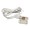 2 WIRE BLACK STEADY BURN POWER CORD - White