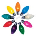 C9 7watt Transparent Color Options