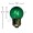 7.5 watt S11 Medium Base Transparent Green
