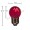 7 watt G12.5 Transparent Red