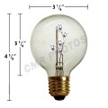 LED G25 E-27 BASE DECORATIVE  BITSY BULB - Pack(10 bulbs)
