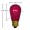 11S14 Sign Bulb Transparent Fuschia