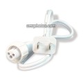 CROWN ROPE LIGHT 2 WIRE 1/2" 2' STEADY BURN POWER CORD (5/BAG) - Pack/5
