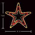 OUT OF STOCK BALANCE OF 2009--TRI COLOR STAR w/CONTROLLER - EACH